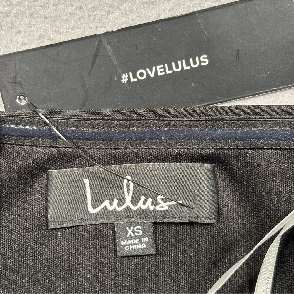 LULUS Won a Heart Jumpsuit Women’s XSmall Black Strapless Wide Leg Classy NWT - Picture 8 of 12